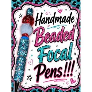 Handmade Beaded Focal Pens with Ink Refill! 🖊️